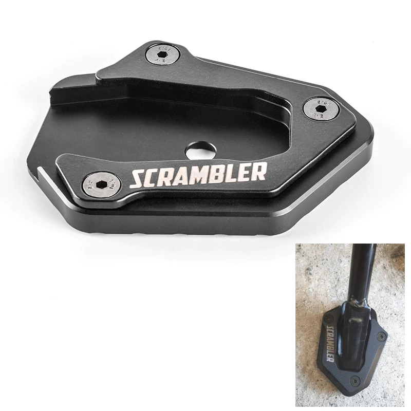 

New Motorcycle Side Stand Pad Plate Kickstand Enlarger Support Extension For DUCATI Scrambler 2016