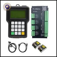 cnc richauto dsp controller a11e a18e 34axis motion controller remote for cnc engraving and cutting english version 75w power
