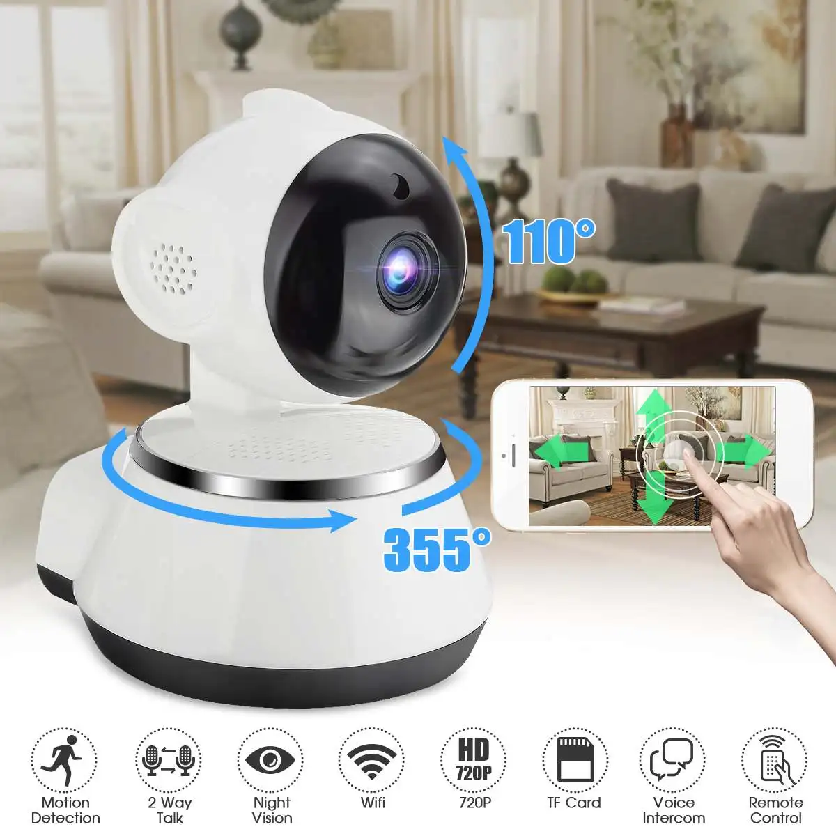 

Беспроводная IP-камера 1280*960 HD с автоматическим отслеживанием
