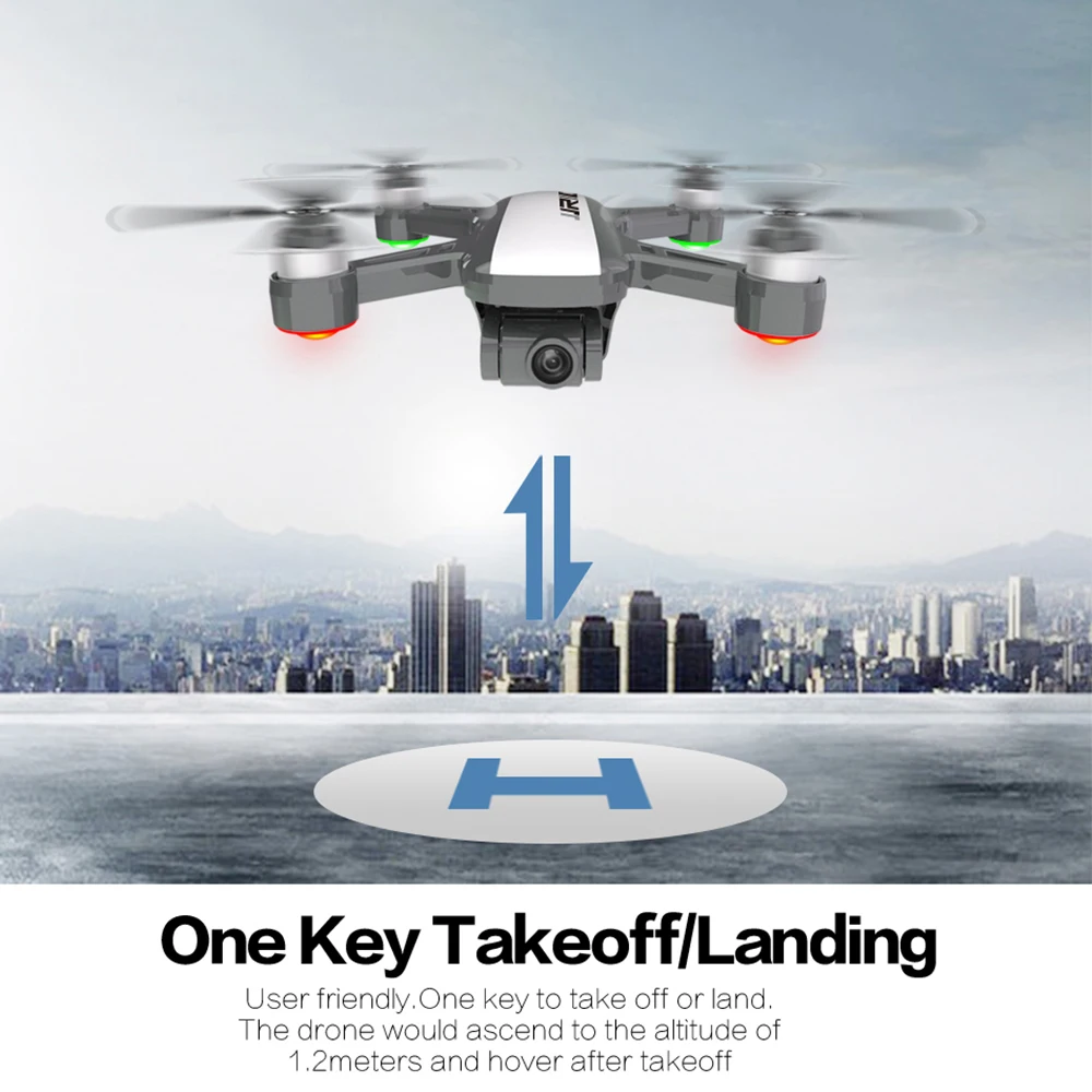 Складной Квадрокоптер JJRC X9PS складной Радиоуправляемый квадрокоптер с камерой 4K