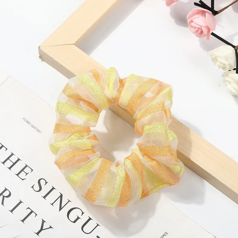 1 шт. разноцветные радужные резинки для волос эластичные радужная резинка