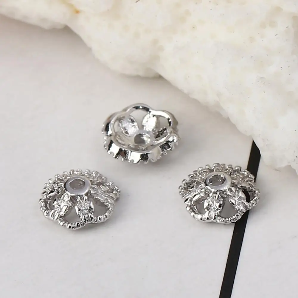 DoreenBeads медные бусины шапки цветок Золото Серебро Цвет ювелирные изделия амулеты