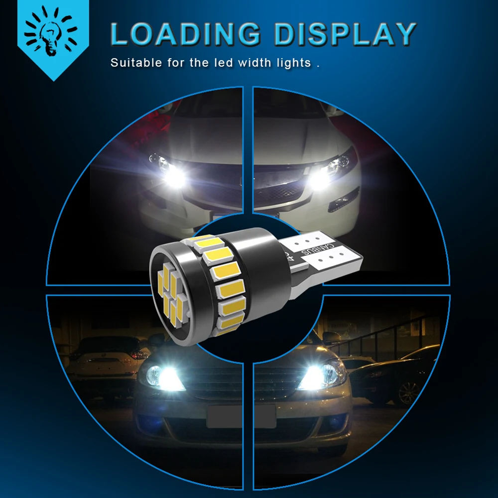 2x T10 W5W Светодиодный лампа габаритного Автомобильные стояночные огни для Ford Fusion
