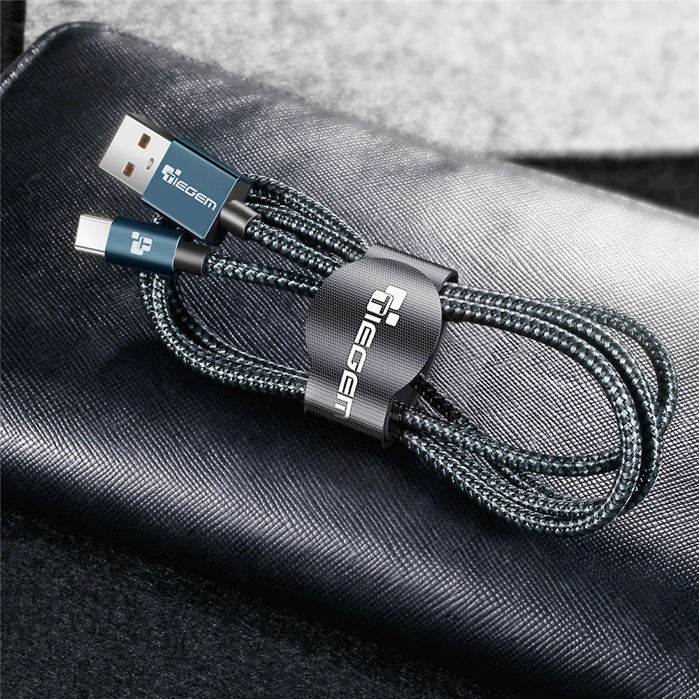 Tiegem usb type-C кабель для samsung S9 S10 Быстрая зарядка type-C кабель для зарядки мобильного телефона USB C кабель для Xiaomi mi9 Redmi note 7
