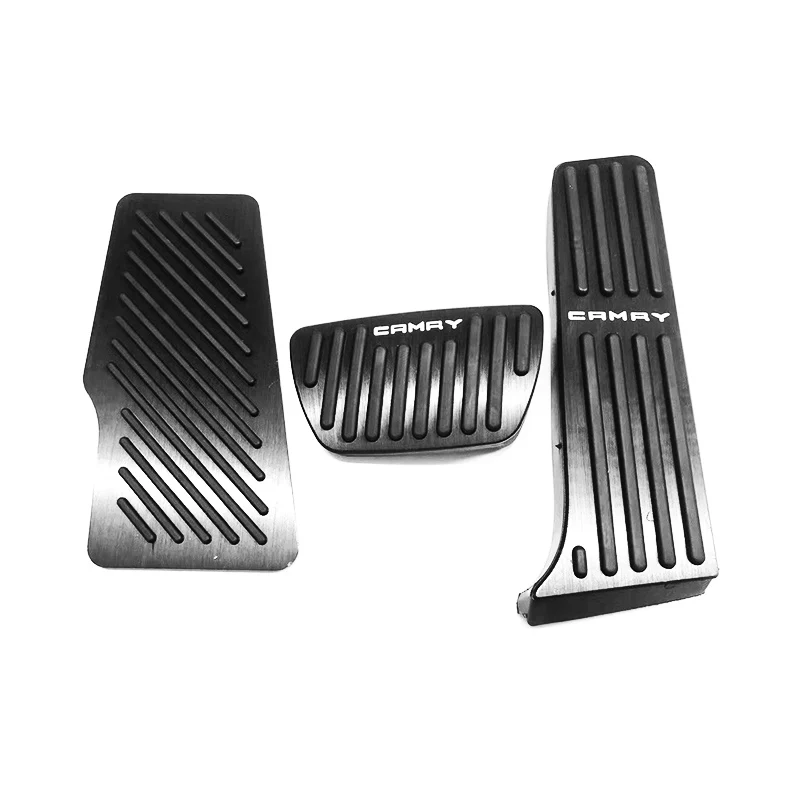 2018-2020Black3pcs Ускоритель автомобиль газ педаль тормоза подножка педали Нескользящие Pad крышка чехол на для Toyota Camry 2006- аксессуары - Название цвета: 2018-2020Black3pcs