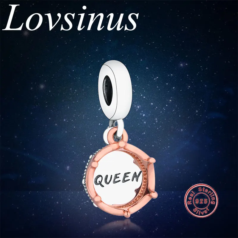 Осень 2019 королевская и Королевская корона однотонные серебряные бусины подходят