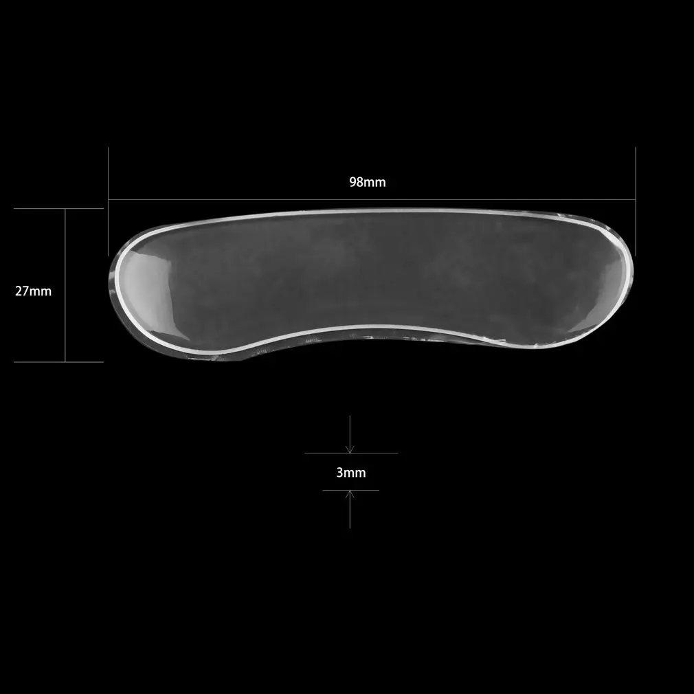 

1 Pair Comfortable Silicone Gel Heel Cushion Protect Foot Care Shoe Insert Pad Insole Anti-pain Brace Support Transparent Pad