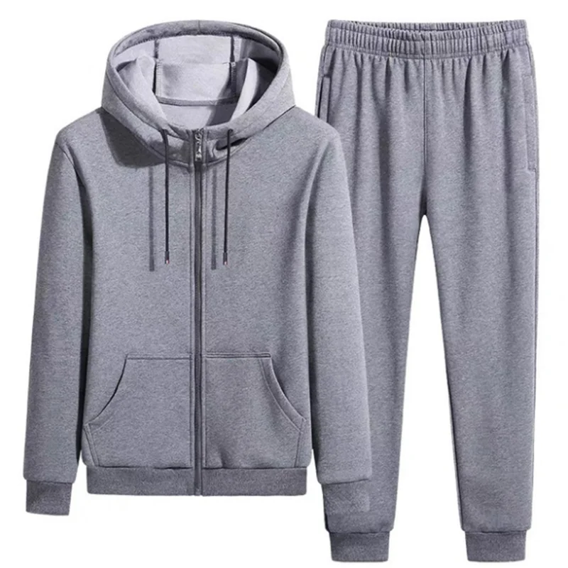 

2021 Spring Autumn New Men Sports Hooded Plus Size Sweater Casual Pants Suit Clothing Bluza Sweetshirt Moletons Pantalon Spodnie