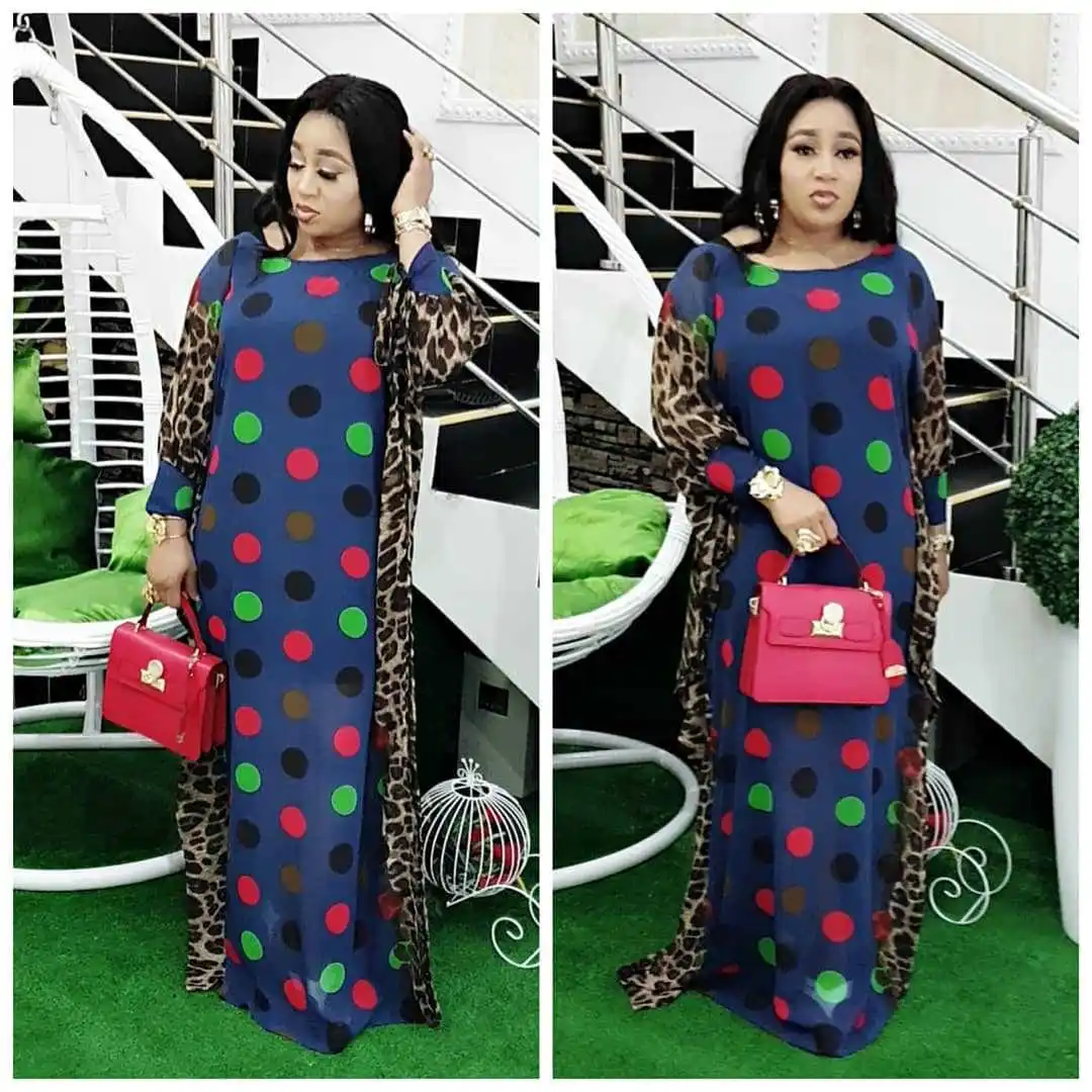 

2019 new arrival autumn sexy fashion african women printing plus size long sleeve long dress