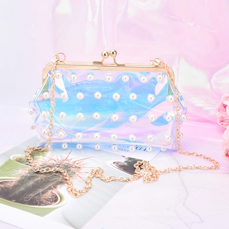 

1PCS Transparent Shoulder Bag Clear Handbag Tote Shoulder Crossbody Jelly Bags