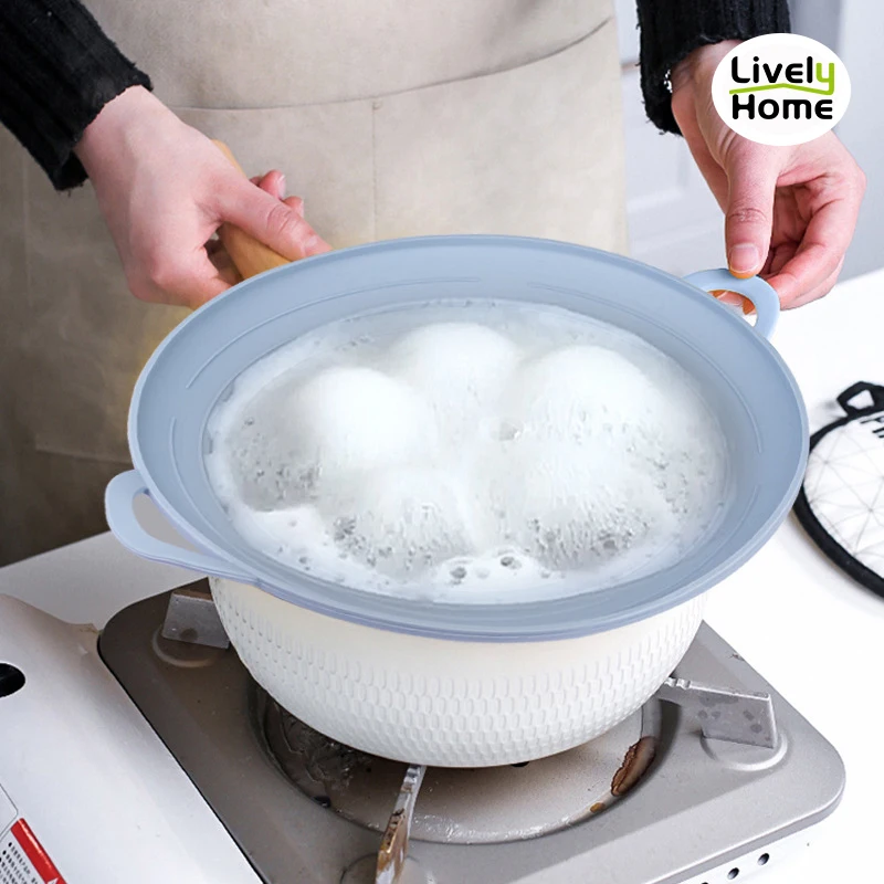 Силиконовая крышка пробка от протекания защита перелива для кастрюли