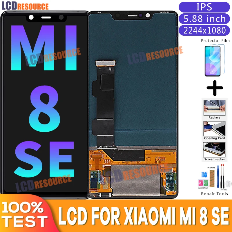 

5,88 "Оригинальный ЖК-дисплей для Xiaomi Mi8 SE Mi 8 SE MI8SE Super Amoled, ЖК-дисплей, сенсорный экран, дигитайзер для Xiaomi Mi 8SE, замена