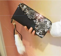 new womens wallets and purses genuine leather long fashion zipper wallet clutch bag card holder womens wallet retro coin purse
