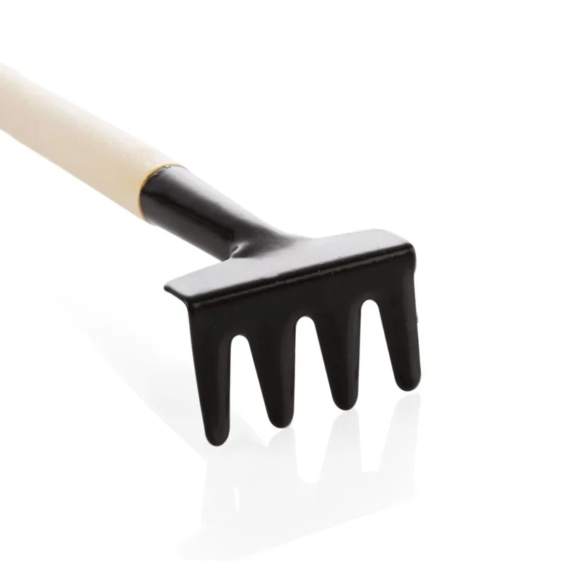 

3pcs/set Mini Shovel Rake Set Wooden Handle Metal Head Shovel For Flowers Potted Plants Mini Garden Tool Seed Disseminators
