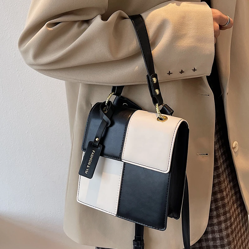 

Small Tote Bag PU Leather Crossbody Bags for Women Female Branded Trending Casual Shoulder Bag Ins Wild Handbags and Purses