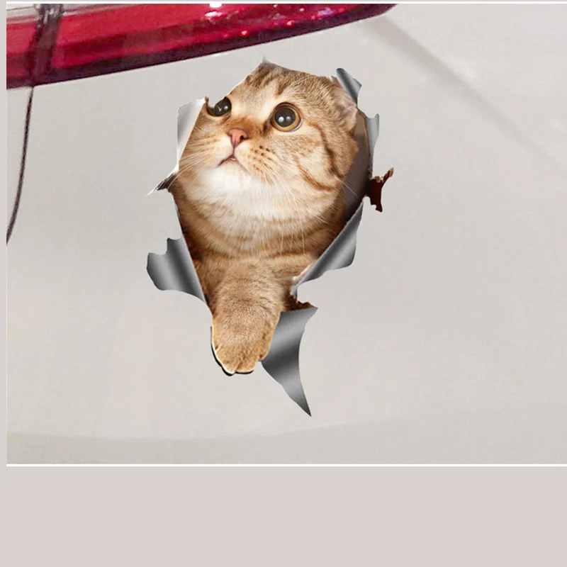 

Car Sticker Animal Kitten Cat 3D Funny Personality Simulation Motorcycle Decoration Auto Decals Car Styling Accessories