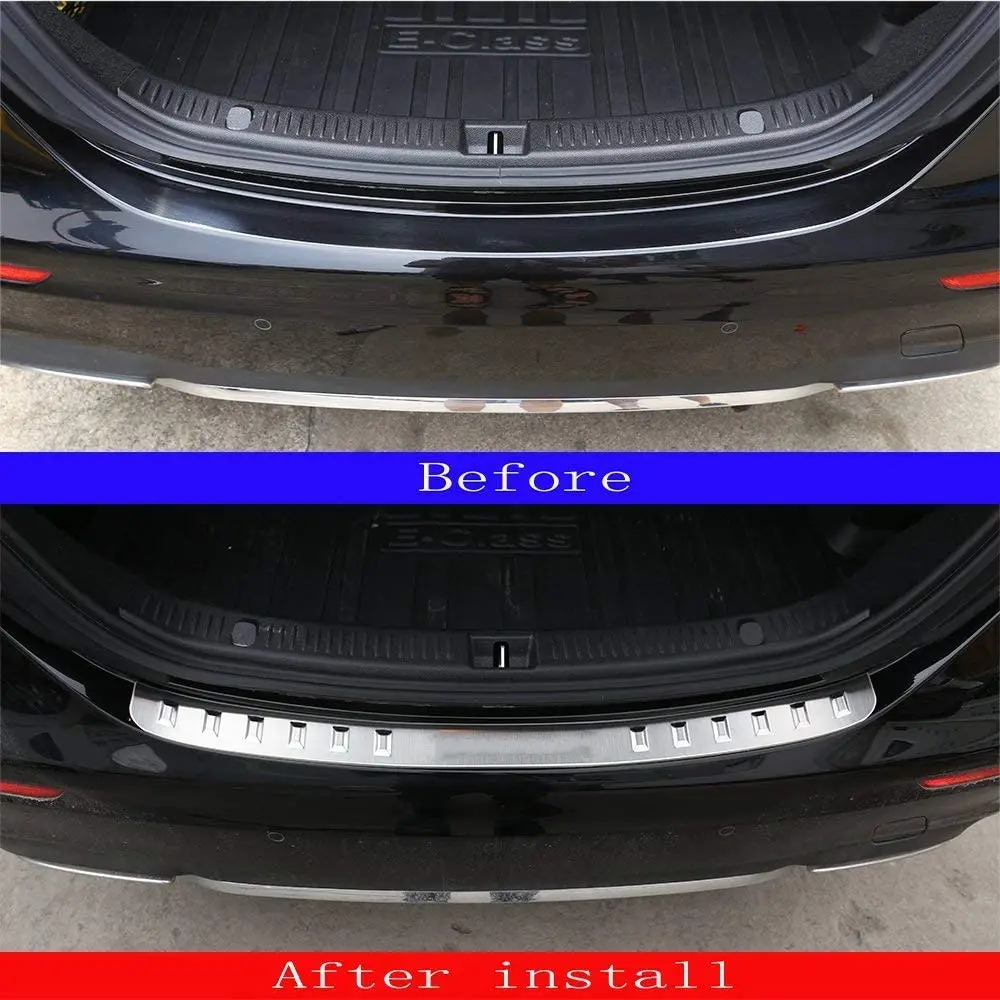 

304 нержавеющая сталь Внешняя защита заднего бампера автомобильные аксессуары для Mercedes Benz E Class W213 E200 E300 2016-2018