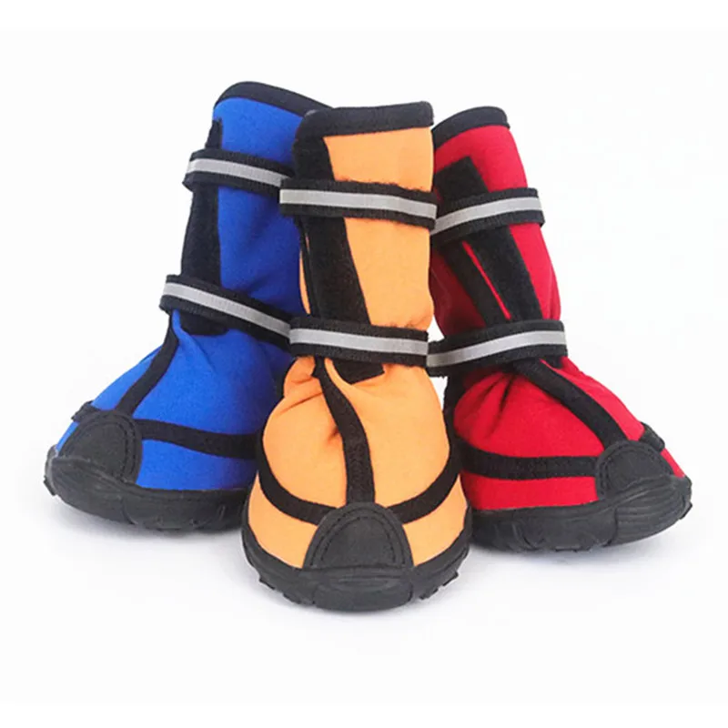 Нескользящая обувь для больших собак Водонепроницаемый собака резиновые сапоги