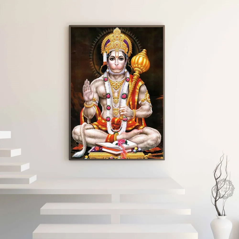 Hanuman God Balaji Bajrang картина маслом на холсте плакаты и принты скандинавские стены Искусство Картина гостиная куадро Декор
