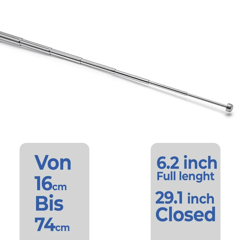 4 шт./компл. FM радиоантенна внутренняя телескопическая антенна 75 Ом F тип штекер с