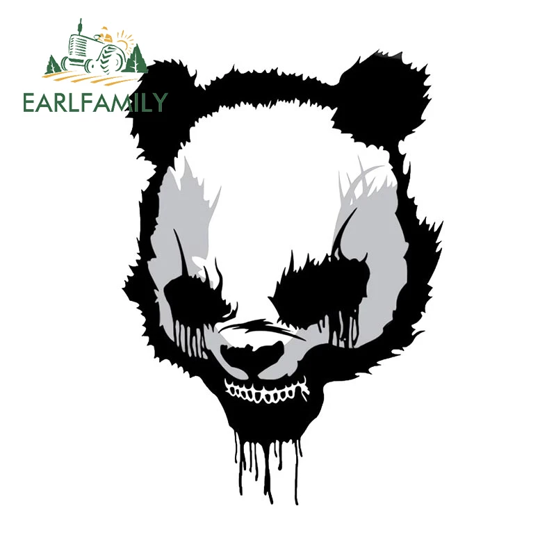 

EARLFAMILY 13cm x 10.1cm for Panda Tattoo Car Stickers Cartoon Trunk Decal Motorcycle Scratch-Proof VAN Cartoon Car Accessories