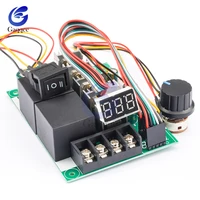 dc10 55v motor speed controller electric pwm control regulator with reversible switch drive module input 60a 12v 24v 36v 48v