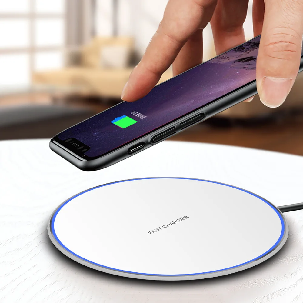 Фото Tutew металлический KT-13 10 Вт Беспроводное зарядное устройство для samsung Galaxy S10 S9/S8 Note 9 Tutew металлический KT-13 10 Вт Беспроводное зарядное устройство для samsung Galaxy S10 S9/S8 Note 9