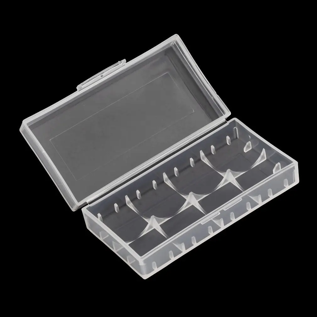 

Hard Plastic 18650 Battery Holder Protective Storage Boxes Cases Holder For 18650 Battery Transparent Battery Protective Boxes