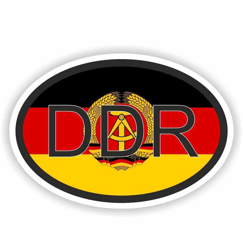 Креативная немецкая наклейка DDR код страны Забавный для Авто/бампера/переводная
