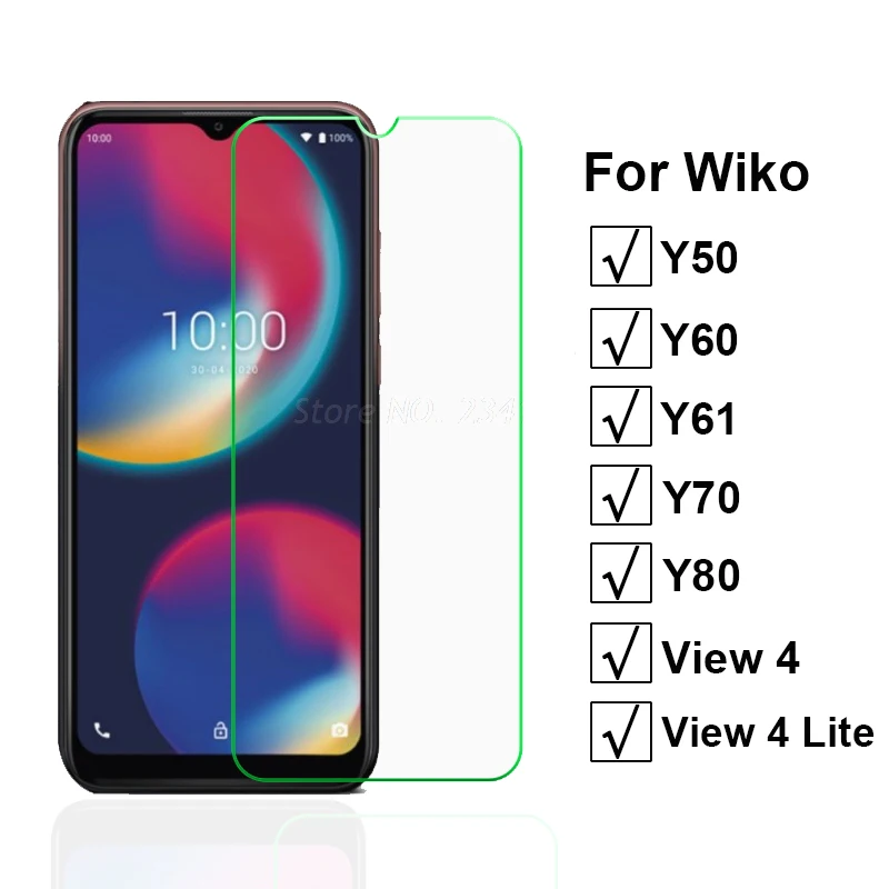 2-1 шт. закаленное стекло для Wiko Y52 Y50 Y60 Y61 Y62 Y51 Y81 защита экрана Защитное View4 View 4Lite