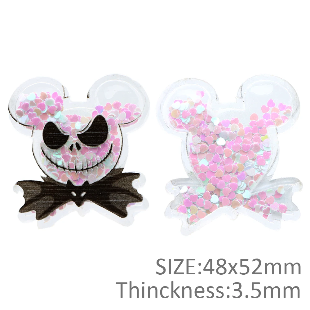 5 с принтом героев мультфильмов зыбучих песков блестками акриловые плоское