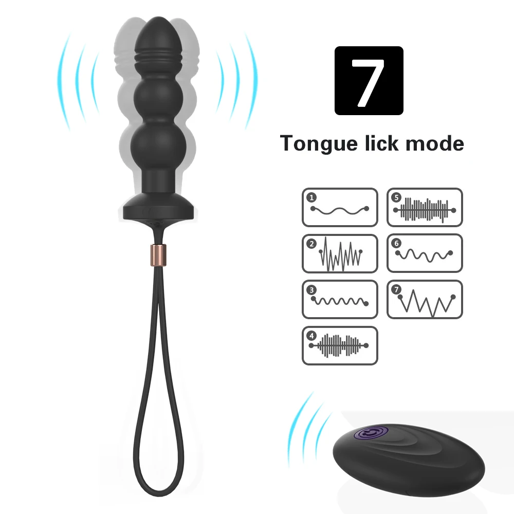 Беспроводной дистанционный Анальный вибратор для мужчин и женщин Вибратор