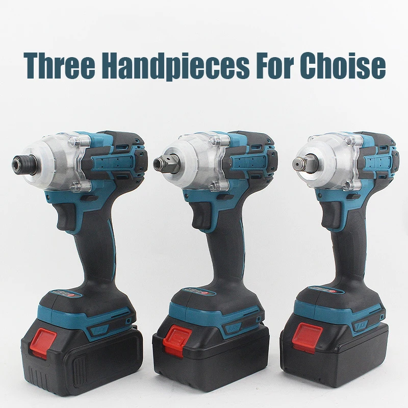 

DualPurpose 520N.m Brushless Cordless Electric Impact Wrench 1/2'' Socket Wrench Power Tool With Rechargeable Makita 18V Battery