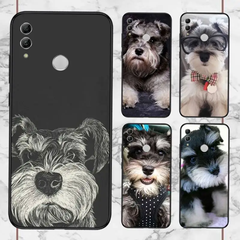

Schnauzer dog cute Animal Phone Case For Huawei honor Mate 10 20 30 40 i 9 8 pro x Lite P smart 2019 nova 5t