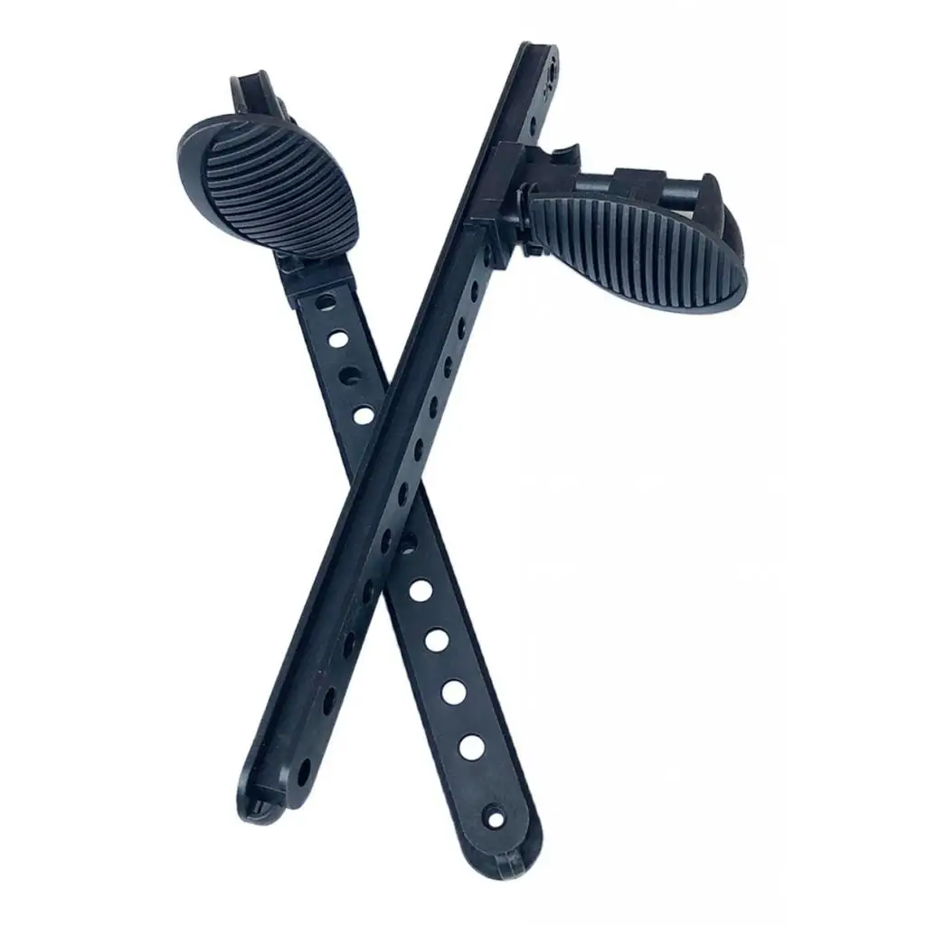 

Adjustable Kayak Foot Pegs With Trigger Lock Hole Style Foot Control Black