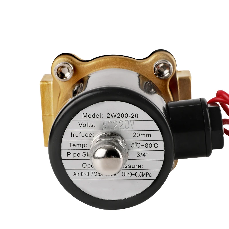 Пневматический электромагнитный клапан для воды масла гелия газа DN08 DN10 DN15 DN20 DN25