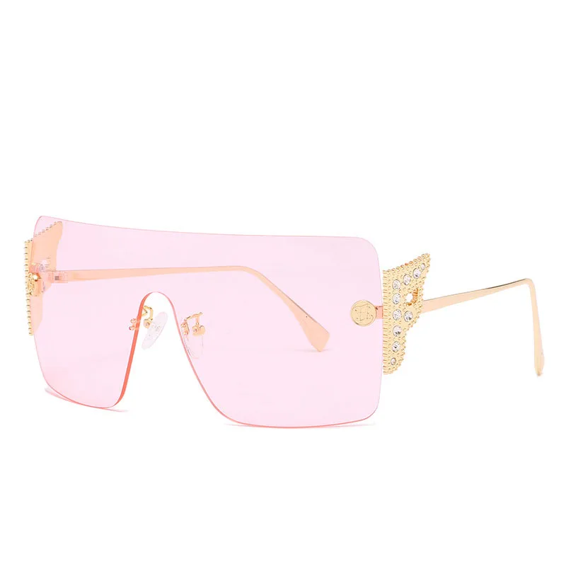 

Integrated Sunglasses Woman Sun Glasses Man Vintage Gradient Sunglass Acrylic Lens Eyeglasses Female Shades UV400 Oculos De Sol