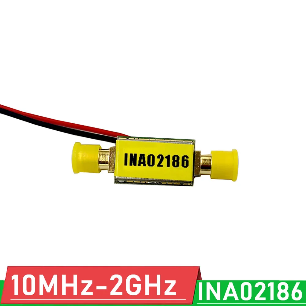 

INA02186 LNA 10Mhz to 2Ghz RF Linear amplifier 32dB gain N02 low noise RF POWER amplifier for Ham Radio AMP HF FM VHF UHF