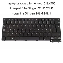 01LX703 Replacement keyboards for lenovo ThinkPad 11e 5th gen 20LQ 20LR LA Latin SP black with frame original new keyboard