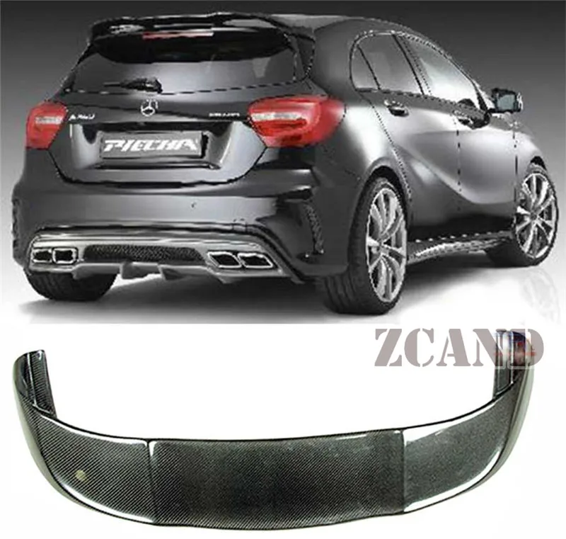 Задний спойлер из настоящего углеродного волокна P style для Mercedes Benz W176 A Class A180 A200 A250