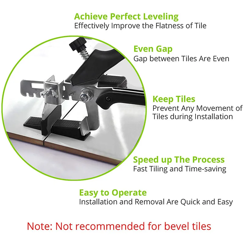 

Floor Walls Plastic Tiles Level Wedge Spacers Tiles Leveling System Tiles Flooring Set Tile Wedges