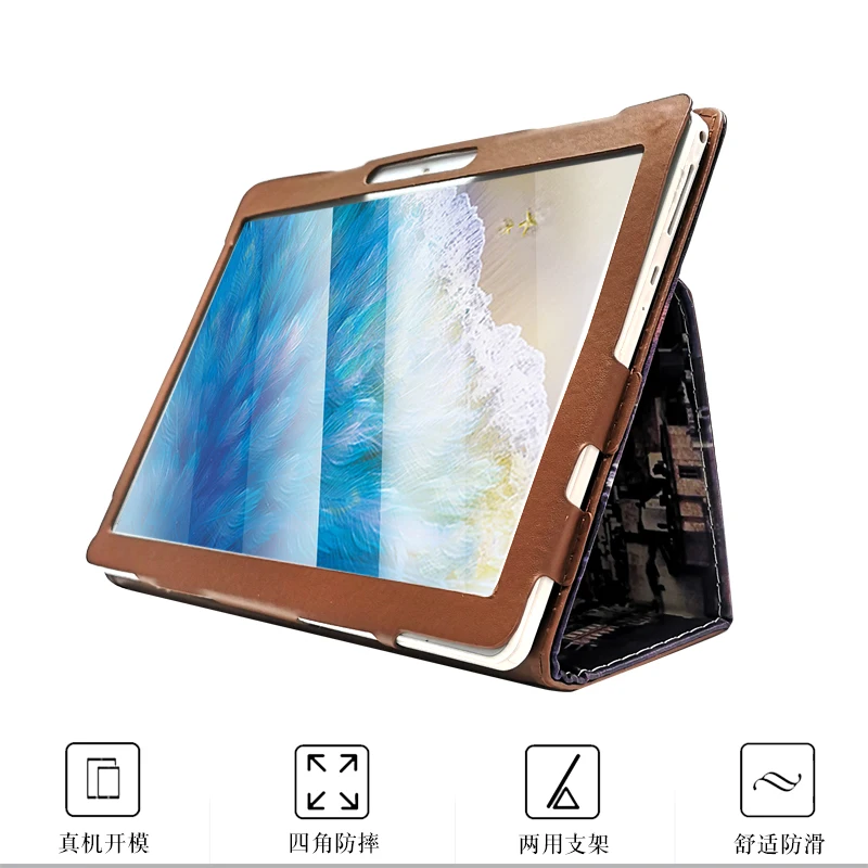 PU кожаный чехол для 10 дюймов 3G 4G планшетный ПК Octa Core 1280*800 IPS 5.0MP Оперативная память