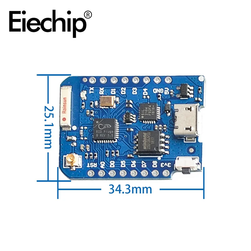 NodeMcu Lua Wireless Wifi Module ESP8266 Mini D1 PRO Upgraded Version with Header Compatible for Arduino IDE programming | Электронные