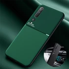 Чехол для Xiaomi Mi Note 10 Pro, кожаный текстурный автомобильный магнитный держатель, чехол для телефона Xiaomi Mi Note 10 Note10 Lite, силиконовые чехлы