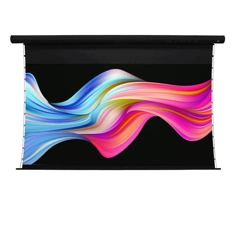 1 5-дюймовый Электрический акустически прозрачный экран проектора с натягиваемым