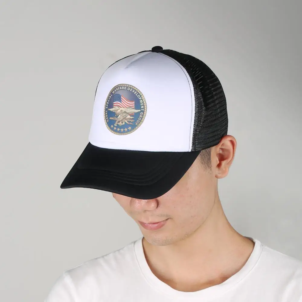 Американские морские шапки черные военно спецназ с принтом шляпы Дальнобойщики
