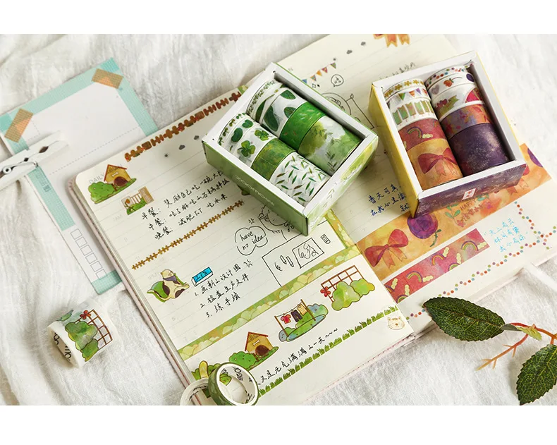 10 шт./компл. милый Единорог лента Washi Kawaii Голубой океан декоративная клейкая лента цветок малярный скотч для Скрапбукинг фотоальбомы
