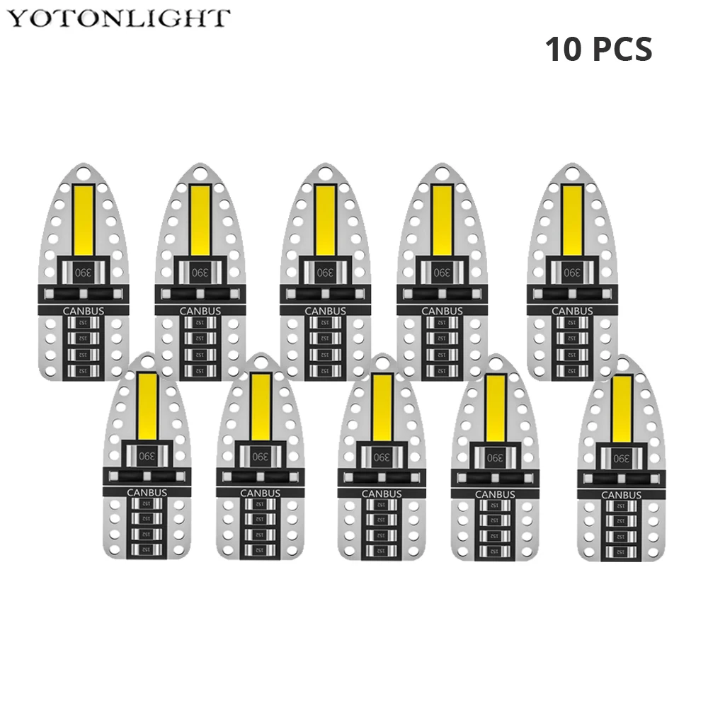 

2 шт. T10 W5W Led Canbus автомобильный интерьерный светильник 3 Вт 7020 SMD Светодиодная лампа для чтения domeLamp 194 168 400lm белый DC12V