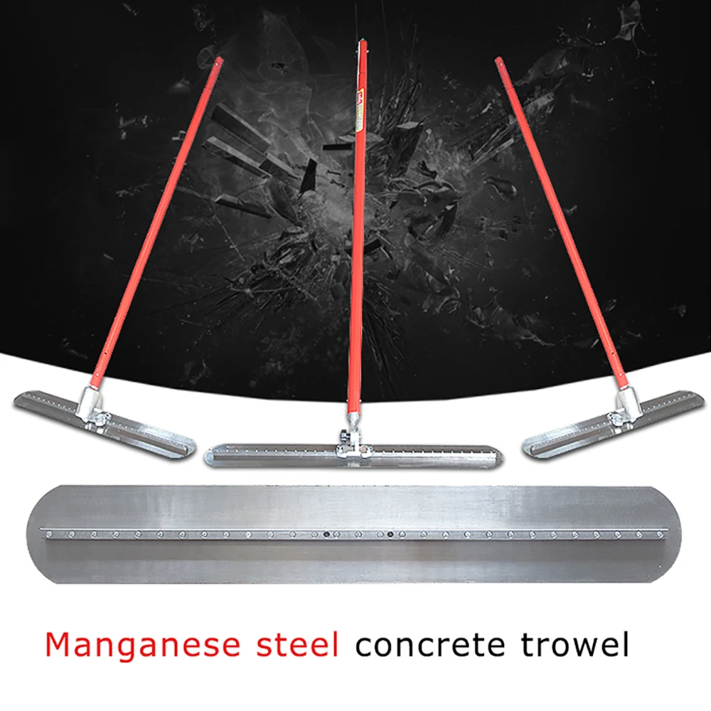 

100-120cm Concrete Leveling Machine Lengthened Manual Push-Pull Leveling Cement Road Leveling Machine Manganese Steel Trowel