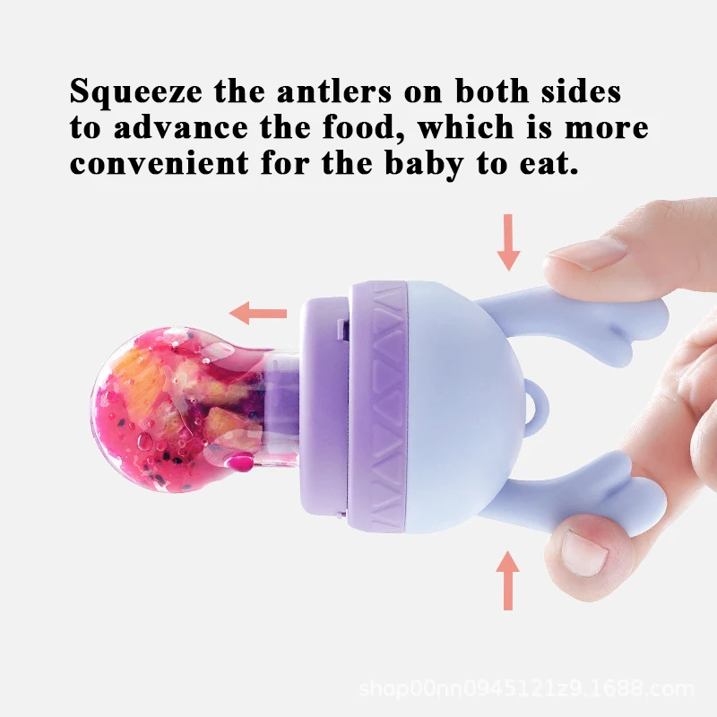 

Internat Toddler Baby Fresh Fruit Teether Food Grade Silicone Teethers Kids Feeding Safe Pacifier Cute Animal Baby Products